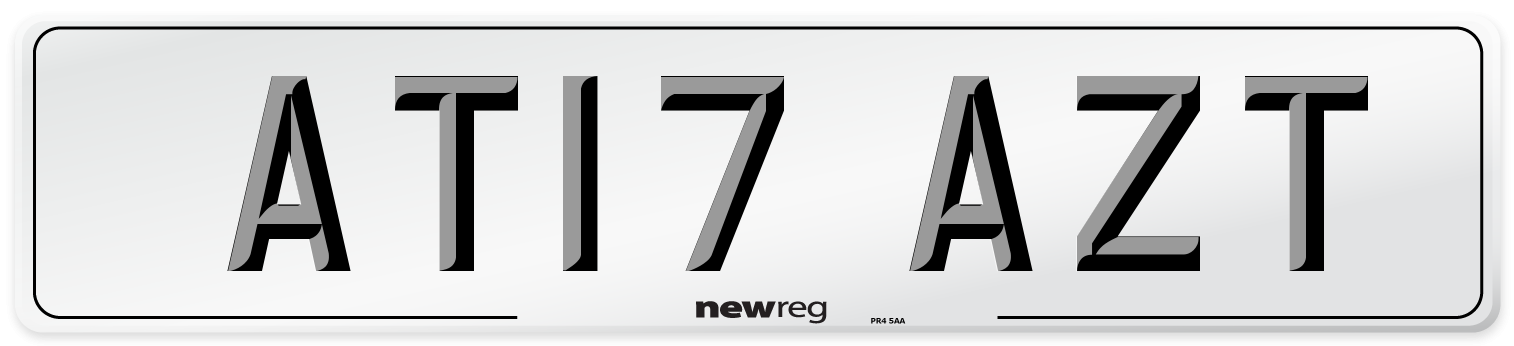 AT17 AZT Number Plate from New Reg